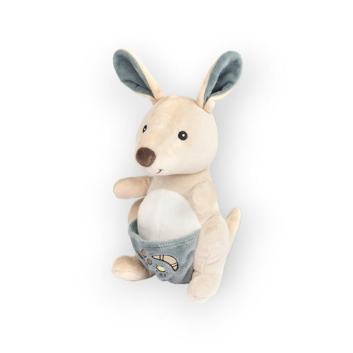 Picture of BABY KANGAROO RATTLE 28CM BLUE